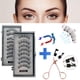 thumbnail image 2 of pares de pestañas magnéticas naturales 3D, con 5 pestañas magnéticas hechas a mano, pestañas postizas magnéticas reutilizables, compatible con envío directo Deng Xun unisex, 2 of 2