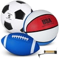 thumbnail image 1 of Set de pelotas deportivas Sratte Soccer Basketball con bomba, 1 of 7