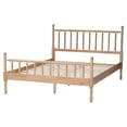 thumbnail image 5 of Baxton Studio Laurent Mid-Century Platform Bed, Queen, Beech Brown, 5 of 9
