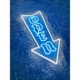 thumbnail image 2 of Handmadetneonsign Custom Open Direction Arrow Down Neon Sign, Open Arrow Led Sign, Arrow Open Led, 2 of 5