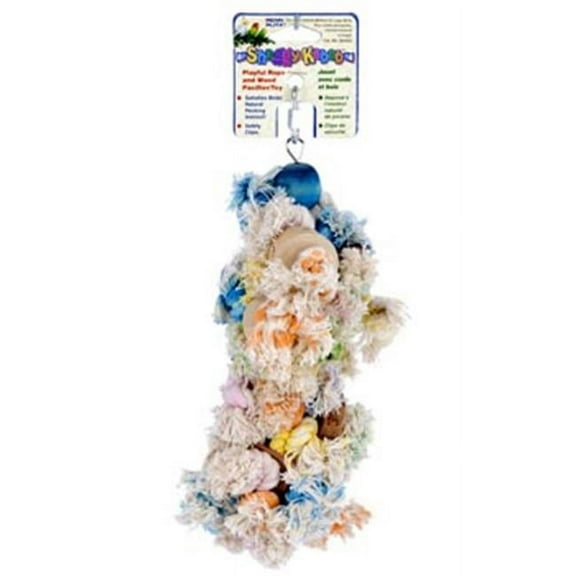 Bird Toys Cage Habitat Shaggy-Kabob for Parrots Penn Plax BA932