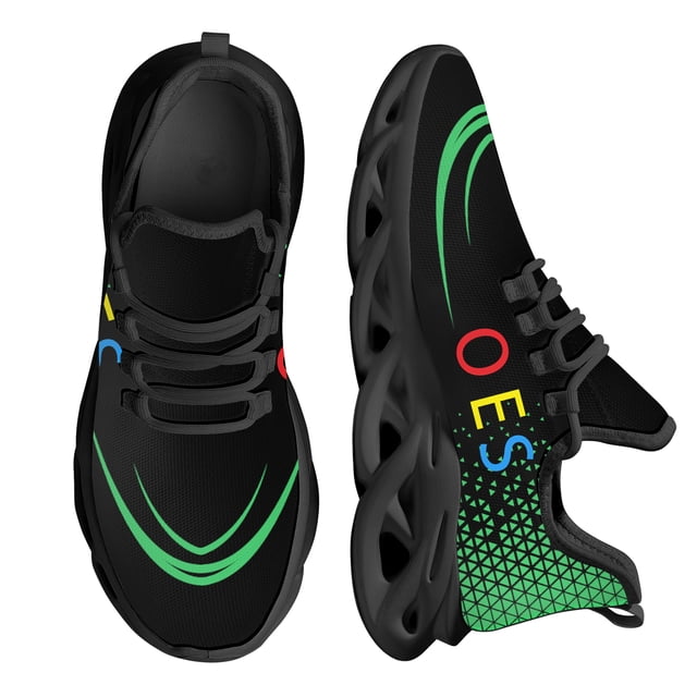 Zapatillas de deporte de malla con diseño de la Orden del Este de OES Sistars para mujer, zapatos de plataforma con cordones, ligeros y transpirables