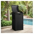 thumbnail image 7 of 30 Gallon Trash Can, Resin Outdoor Garbage Can with Lid, Waterproof Hideaway Patio Waste Bins for Outside Use (Black), 7 of 7