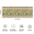thumbnail image 3 of Pioneer Flower Floral Print Pattern Bathroom Rugs Mat, Non Slip Microfiber Bathroom Rug with Rubber Backing, Soft Mats for Bathroom Floor Tub Shower, 17"x47", 3 of 5