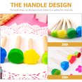 thumbnail image 3 of 20Pcs Flower Shape Foam Sponge Brush Children Painting Tools Kids Arts Crafts Supply, 3 of 6