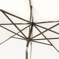 thumbnail image 3 of Safavieh Venice 105.51 in Solid Print Round Market Patio Umbrellas, UV Resistant, 3 of 6