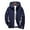 BU2, variant on Men's Casual Sport Coat with Reflective Zipper Outdoor Hooded Jacket in Pure Color Plus Size Comfort