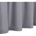 thumbnail image 7 of 24 Inch Grey Kitchen Curtains, Waffle Woven Textured Short Tier Curtains for Bathroom Windows Cafe Kitchen Curtains, Grey, 7 of 7