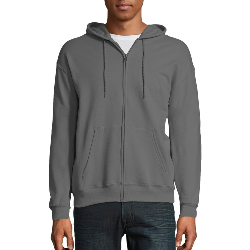 Hanes Hanes Men's and Big Men's Ecosmart Fleece Full Zip Hooded