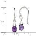 thumbnail image 2 of 925 Sterling Silver Amethyst Drop Dangle Earrings, 2 of 6