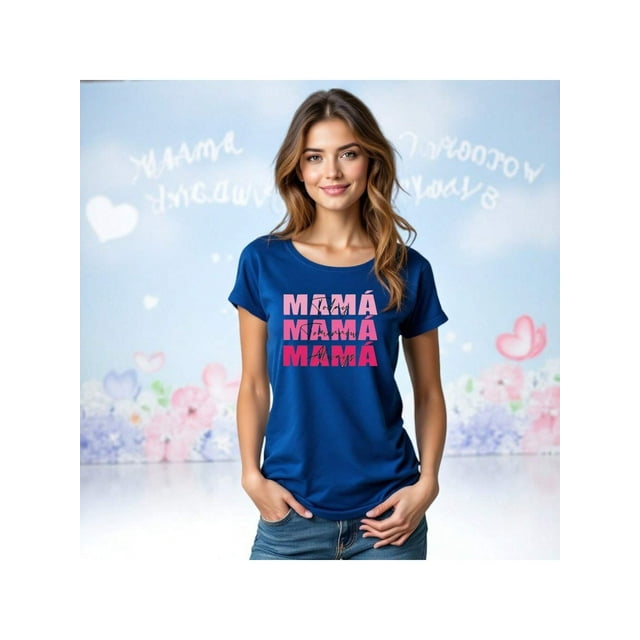 Playera Blusa De Mamá Hoy Mañana y Siempre – Amor Infinito en Cada Día Color Azul Talla Extra Grande Marca Emil SaEs