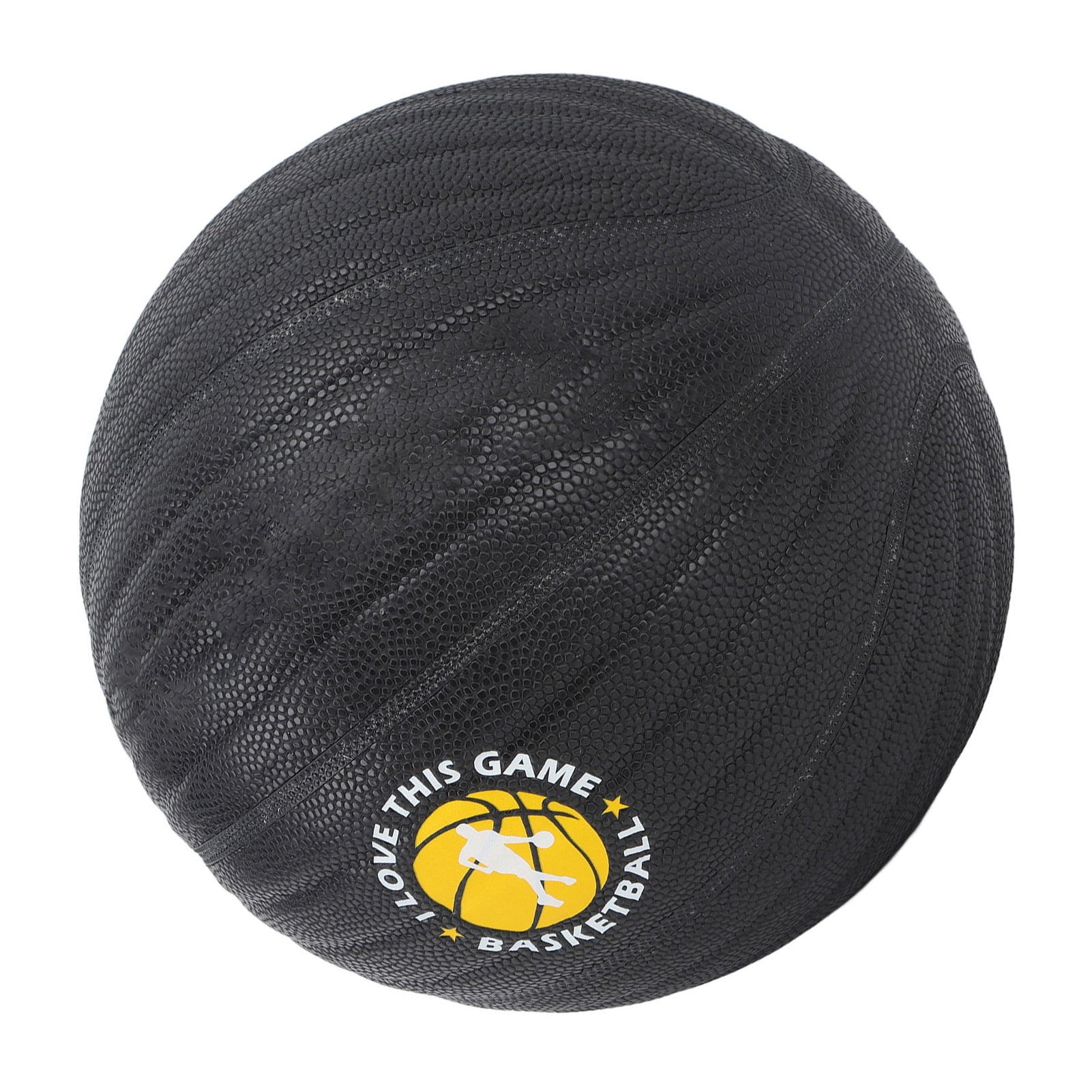 YAHHU Weighted Training Basketball Size 7 (29.5 inches / 75 cm) PU Leather Heavy Trainer Basketball for Men Women Pro Practice White Word 2.2 lbs / 1.0 kg