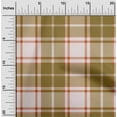 thumbnail image 2 of oneOone Polyester Spandex Olive Green Fabric Check Plaid Diy Clothing Quilting Fabric Print Fabric By Yard 56 Inch Wide, 2 of 4