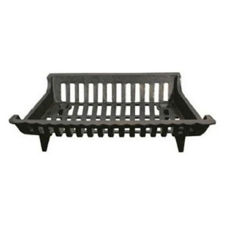 18 Inch Cast Iron Fireplace Grate for Fireplace Log and Holders, Home Improvement, and Hearth , Black