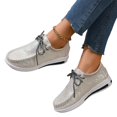 thumbnail image 6 of Glitter Sneakers for Women Platform Casual Walking Shoes Lace Up Sequin Fashion Shoes Lightweight Thick Sole Comfort, 6 of 7