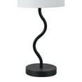 thumbnail image 3 of Signature Home Collection Swirl Design Table Lamp with Tapered Drum Shade- 19.75" - Black and White, 3 of 5