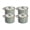 White, variant on 4pcs Small Covered Stewpot Wave Pattern Ceramic Bowl with Lid for Soups Noodles Desserts and More Japanese style Microwave