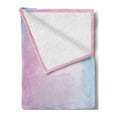 thumbnail image 2 of Pastel Soft Flannel Fleece Throw Blanket, Abstract Blurry Colors Composition Daydream Fantasy Miscellaneous, Cozy Plush for Indoor and Outdoor Use, 70" x 90", Aqua Peach Pink, by Ambesonne, 2 of 5