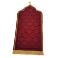 thumbnail image 2 of jifeng Arch Shape Flannel Prayer Rug, Carpet Praying Mat Salat Rug Doormat Area Rug Non Red Small, 2 of 9