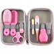 thumbnail image 1 of Kit de aseo para bebés, artículos para el cuidado de la salud del bebé, artículos esenciales para recién nacidos, bebés, niños pequeños, cepillo de pelo de seguridad, peine, cortaúñas, cortauñas para niñas y niños, mantiene limpio (rosa # 1) oso de fresa Electrónica, 1 of 2