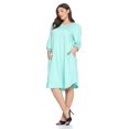 thumbnail image 3 of Pastel by Vivienne Women's Balloon Sleeve Midi Dress in Plus Size Mint X-Large, 3 of 4