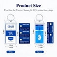 thumbnail image 3 of 16 Pack Clear Cruise Luggage Tags for Celebrity Ships, 7.48" x 2.75" Waterproof Suitcase Tag Holders with Stainless Steel Rings, 2026 Cruise Essentials for Celebrity Travel & Vacation, 3 of 7