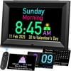 Black- Digital Calendar Clock