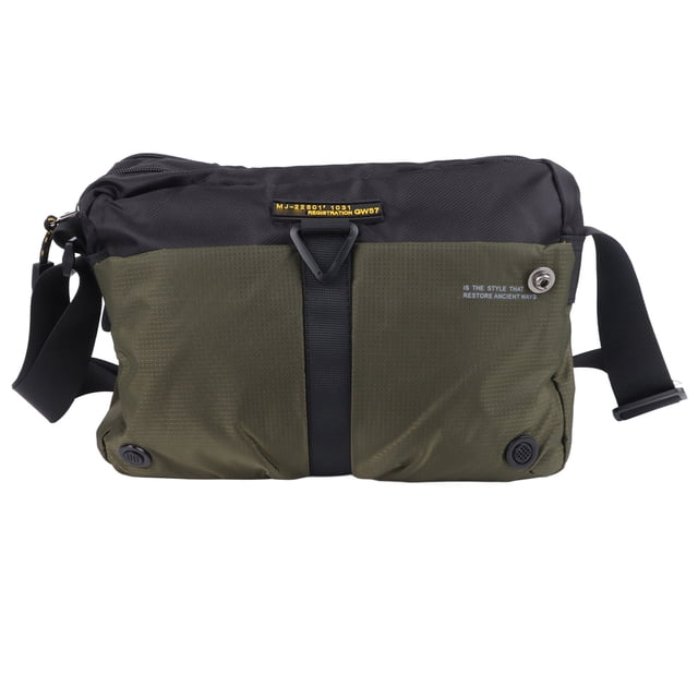 Bolso de hombro para hombre Nikou de Tela Oxford verde impermeable