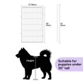 thumbnail image 2 of 45 Inch Indoor Dog Playpen with Wide Door, 2 Panel Non Slip Pet Fence for Large Breed Dogs, Safe Play Area withProof Coating, White, 2 of 6