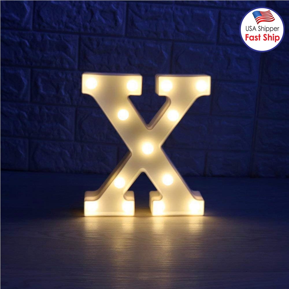3D LED Illuminated Alphabet Letters Illuminated Night Light Party Wedding Decoration 