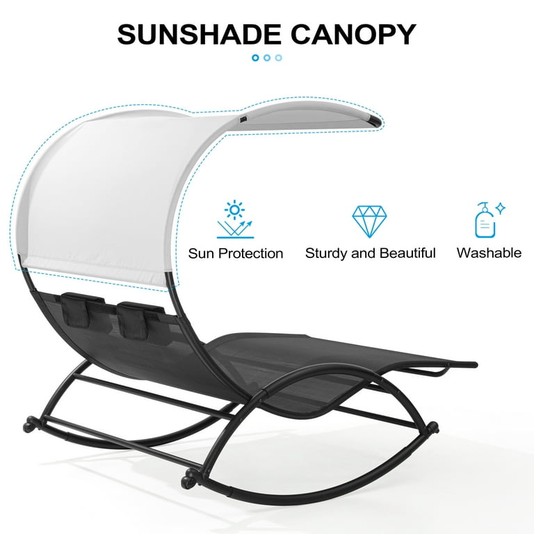 Double chaise rocker hot sale