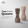 thumbnail image 5 of Elborse Marble Chess Set 12 inches Oceanic and Verona Travel Chess Set, Strategy Board Games with 32 Chess Pieces and 2 Extra Queens for Adults, Family Games, 5 of 7