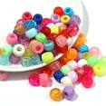thumbnail image 4 of 200 Pieces Glow in Dark Acrylic Hair Beads for Kids Girls Braids Round and Colorful Braiding Beads Accesories, 4 of 8