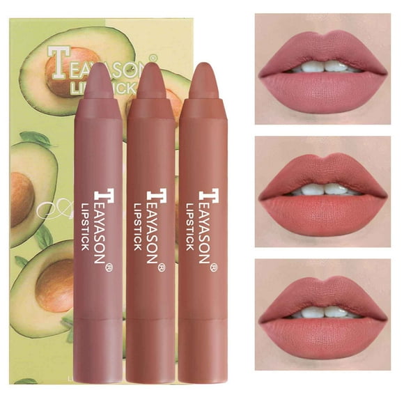 TopLLC Lipstick Long Lasting Matte Lipstick Pencil Makeup Soft Crayon Lip Gloss Pen Lipstick Pencil