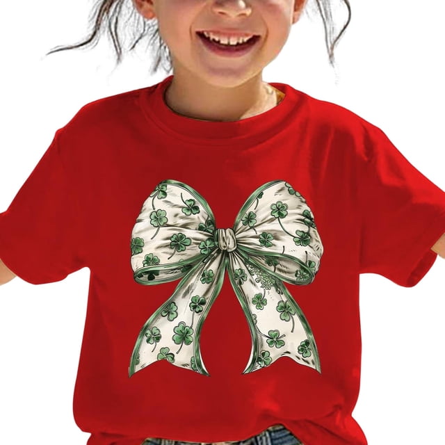 T-shirt à Manches Courtes pour Garçons Col Rond Imprimé Graphique T-Shirt pour Hommes 3-14 Ans 1 Pce