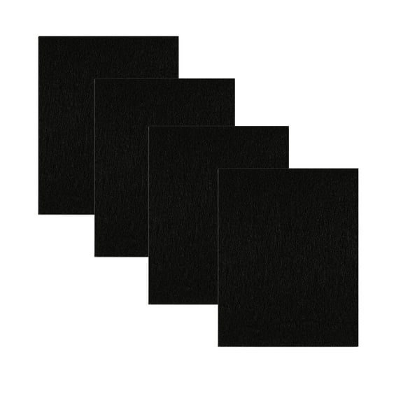 TropicAqua 6 Inch x 4.4 Inch Charcoal Cat Litter Box Replacment Filter Compatible with Pureness F6 Zeloite Air Filter Carbon Odor Filters (Pack of 4)