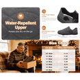 thumbnail image 5 of Mens Slippers Wide Toe Memory Foam Water-Resistant House Shoes Diabetic Friendly, 5 of 8