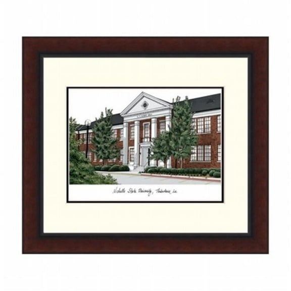 Campusimages LA997LR Nicholls State Legacy Alumnus Framed Lithograph