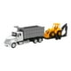 thumbnail image 2 of TRACTOCAMION INTERNATIONAL LONESTAR BLANCO VOLTEO CON RETROEXCAVADORA ESCALA 1.43 REFIVIDRIO A ESCALA 1.43, 2 of 2
