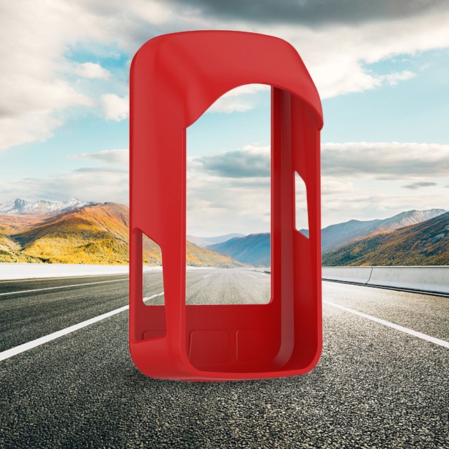 Protector De Silicona Funda Protectora De Silicona Para Medidor De Código De Bicicleta Para Wahoo Elemnt Roam (Rojo) WDOplteas Para estrenar