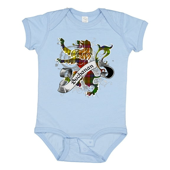 Inktastic Buchanan Tartan Lion Boys or Girls Baby Bodysuit