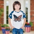 thumbnail image 2 of ZACPNCV July 4th Shirts for Kids Boys Girls Flag USA Print Tees Patriotic Casual Short Sleeve Tops Memorial Day Gift T Shirt Blue 13-14 Years, 2 of 8