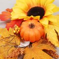 thumbnail image 5 of 12*20 inch Fall Harvest Swag for Front Door, Artificial Fall Swag Fall Wreath Artificial Fall Harvest Teardrop Swag Decorative Swags for Thanksgiving Harvest Autumn Fall Decor Yellow, 5 of 9