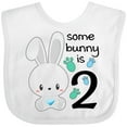 thumbnail image 3 of Inktastic Somebunny is Two-Second birthday bunny Boys or Girls Baby Bib, 3 of 4