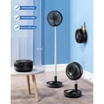 thumbnail image 4 of Ventilador recargable oscilante portátil Primelove de 8 pulgadas, 10400 mAh, 4 of 7