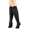 thumbnail image 2 of Women's Trouser Socks, Dress Style, Diamond Pattern: 15-20 mmHg, Navy, Large, 2 of 7
