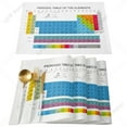 thumbnail image 2 of 4/6pcs Placemats Set Periodic Table Of Table Mats Cotton Linen Kitchen Accessories Home rative Coaster, 2 of 6