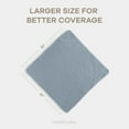 thumbnail image 4 of Comfy Cubs Hooded Baby Towels 1-Pack, Large 32" x 32" - 6 Layer, 100% Muslin Cotton, Pacific Blue, 4 of 6
