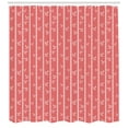 thumbnail image 3 of Ambesonne Geometric Forest Shower Curtain, Leafy Tree Artwork, 69"Wx75"L, Pale Pink Coral, 3 of 3