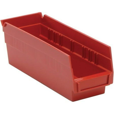 

17 7/8 Deep x 8 3/8 Wide x 4 High Red Shelf Bin